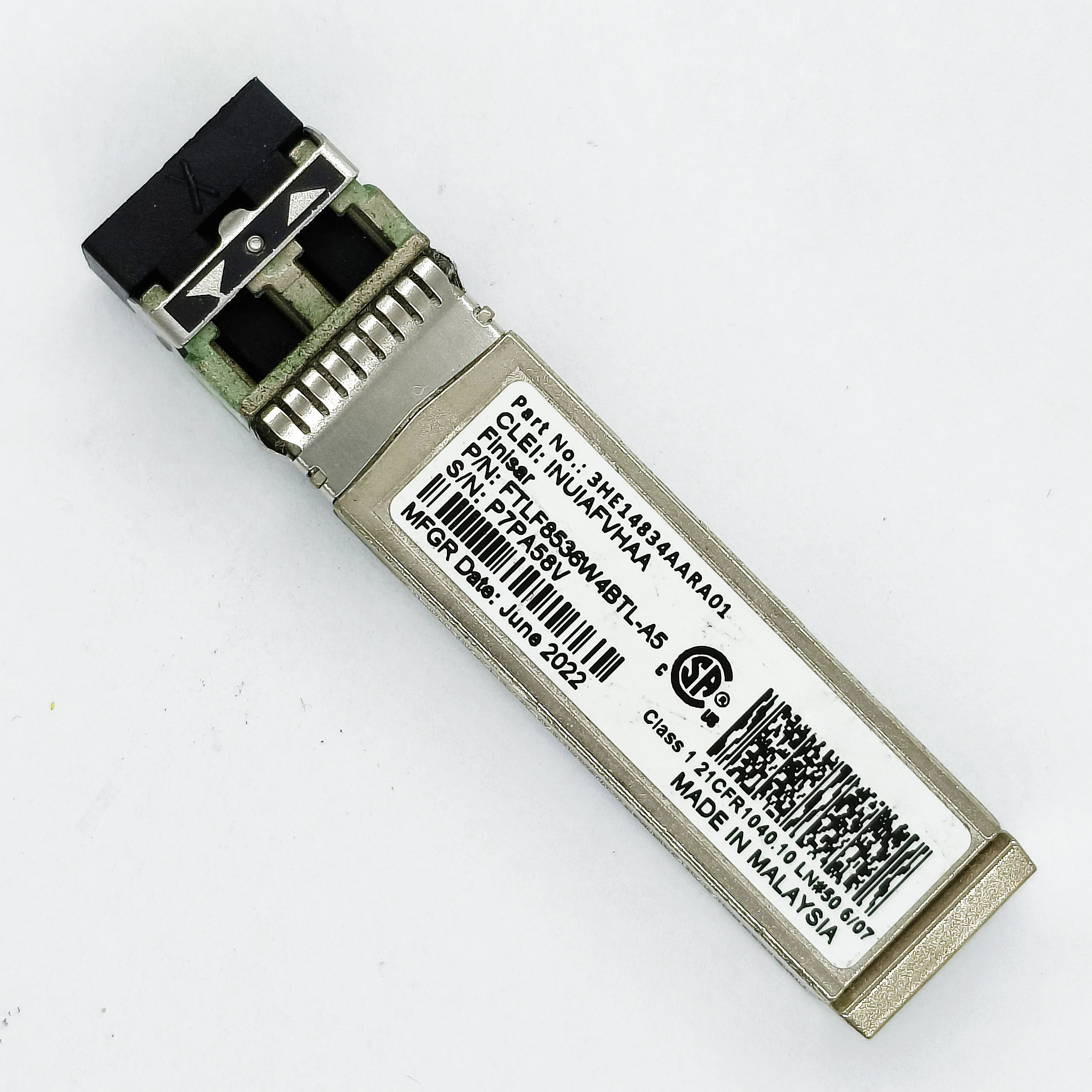 Echt Voor Nokia 3he14834aa 3he14834aara01 FTLF8536W4BTL-A5 25G 850nm 100M Sfp28 Lc Gereviseerde Transceiver Optische Module