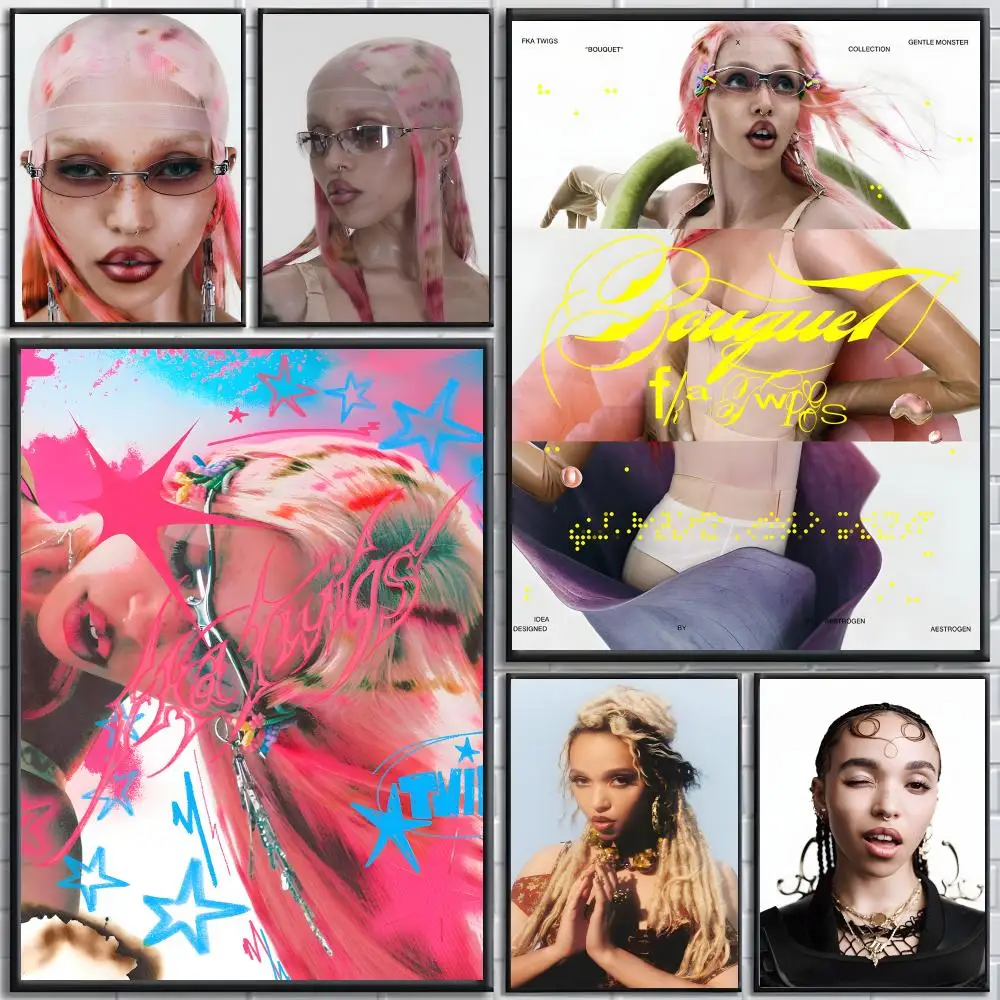 F-FKA Twigs Poster poster Self-adhesive wall stickers, suitable for room decoration, high-quality printing.