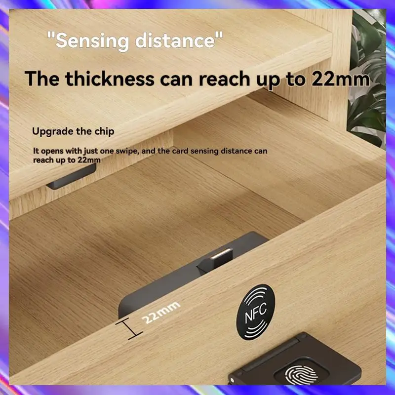 

A24U Drawer Wardrobe Lock Electronic Lock Childproof No Drilling Safety Electric Door Lock For Home Cabinet Security