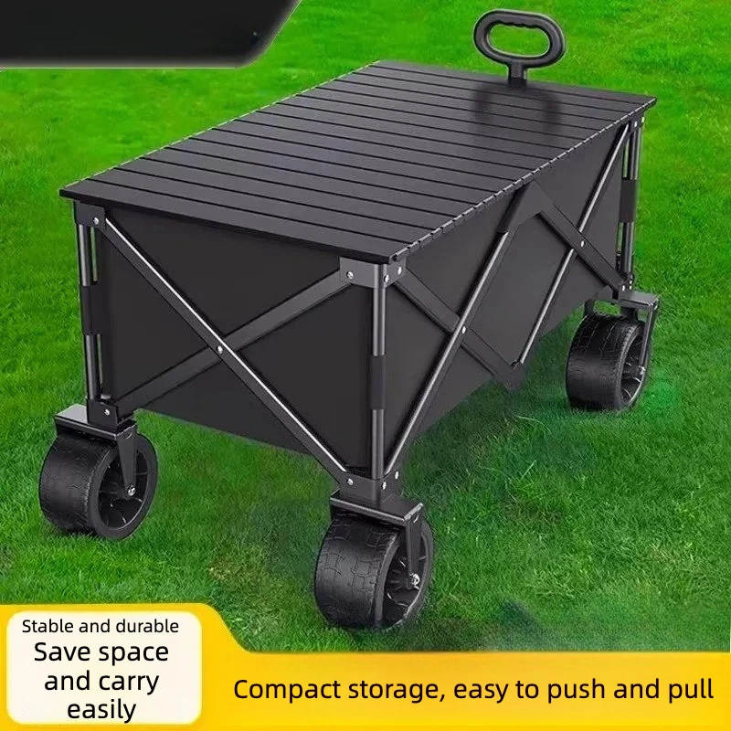 Cart Outdoor Foldable Cart Camping Picnic Trailer Home Portable Express Small Pull Cart