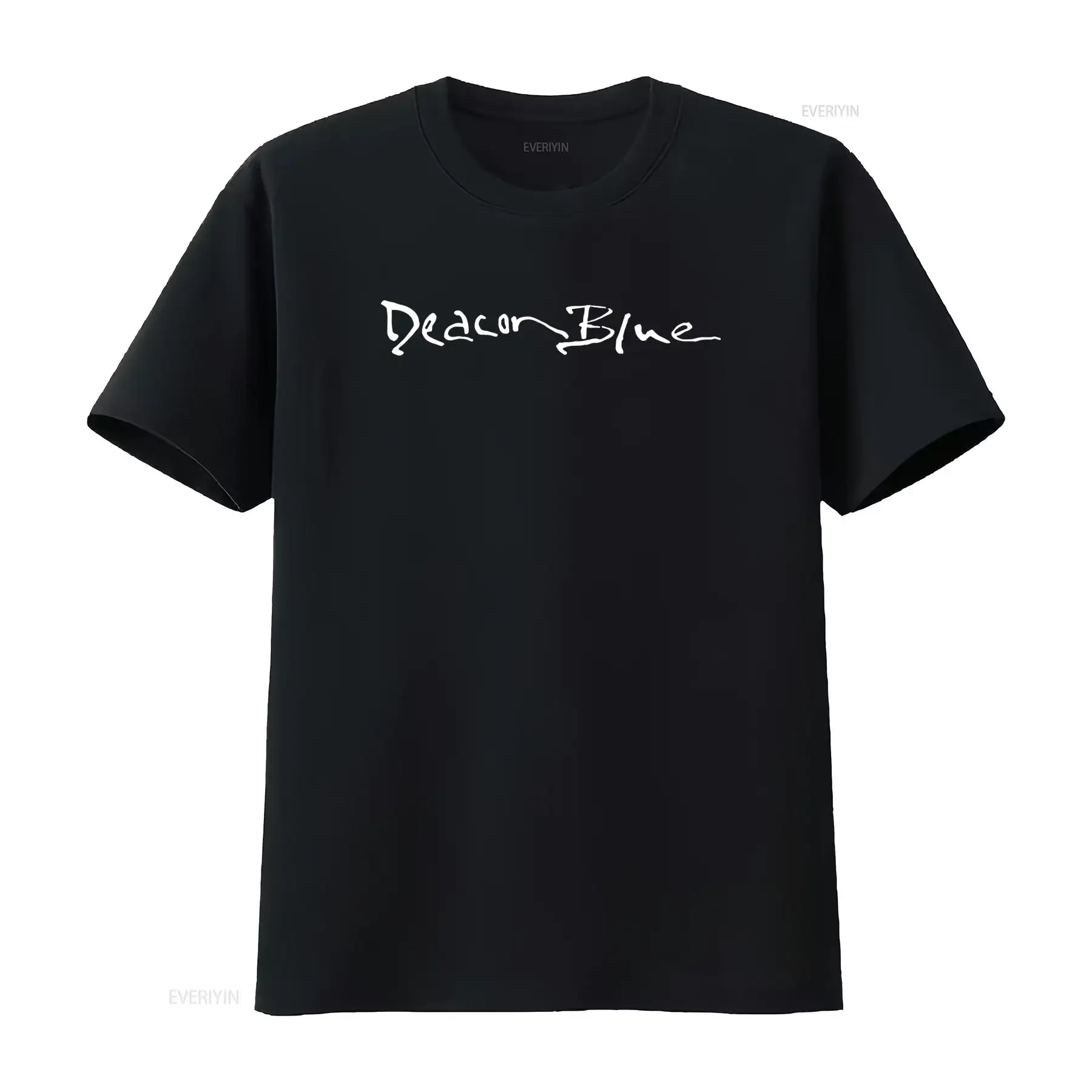 DEACON BLUE T SHIRT in Sizes S M L XL XXL with Black and White Colours New Stylish vintage Washed Top For Everyday Wear