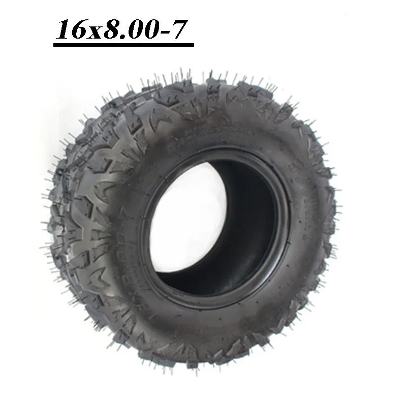 Higt Quality 16x8.00-7 Vacuum Tyre ATV Tire Fit for ATV 50CC,90CC,70CC,110CC,125CC Outer Tyre