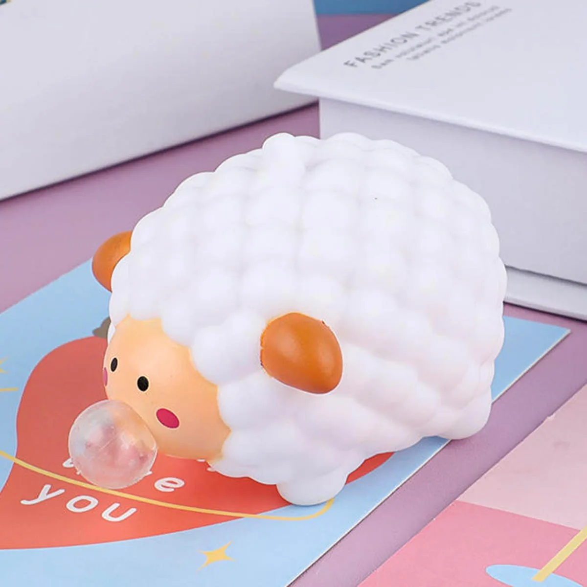 Morbido Sputo Bolla Giocattolo Carino Pecora Morbido Squishy Giocattolo Antistress Animali Del Fumetto Divertente Bambini Spremere Palla Sensoriale Agitarsi Giocattolo Regalo