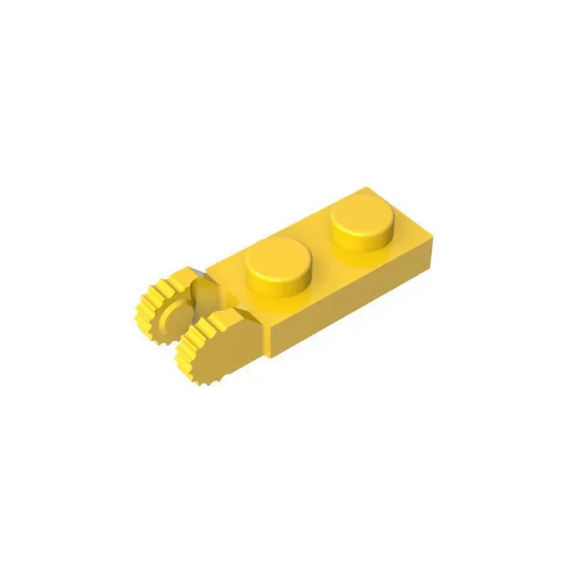 50 Stück 44302 Scharnierplatte 1x2 Bausteine 30365 mit 2 Fingern, Lehrreiches Partikel-Spielzeug, Kindergeburtstagsgeschenk – Detail 8