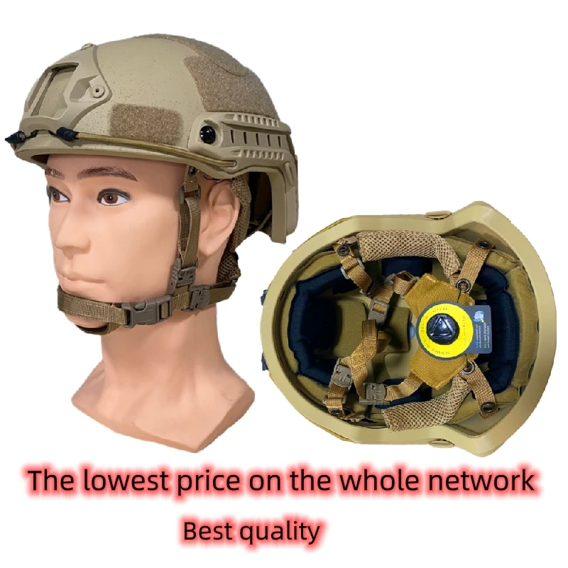 Ballistic Bulletproof helmet High cut Tactical helmet PE high-quality Ballistic helmet NIJ IIIA Fast Wendy\'s Suspension Pad Ball