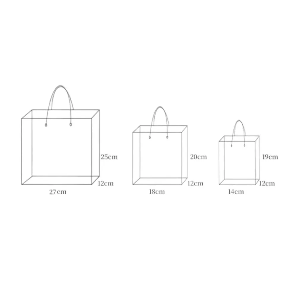 New Rainbow Gift Packaging Bag Waterproof Large Capacity Shoulder Bag PVC Clothing Store Shopping Bag Party