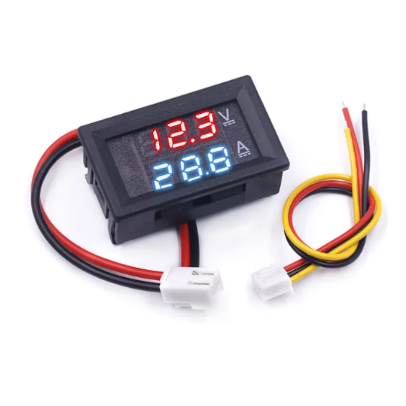 DC0-100V1A 10A 50A 100A LED DC dual display digital ammeter and voltmeter with digital meter head