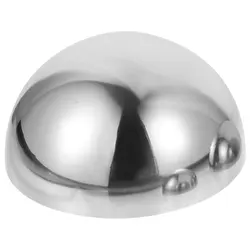 1pc Stainless Steel Reflective Ball Decorative Ball Garden Hemisphere Mirror Gazing Reflective Sphere Wall Figurine Miniature