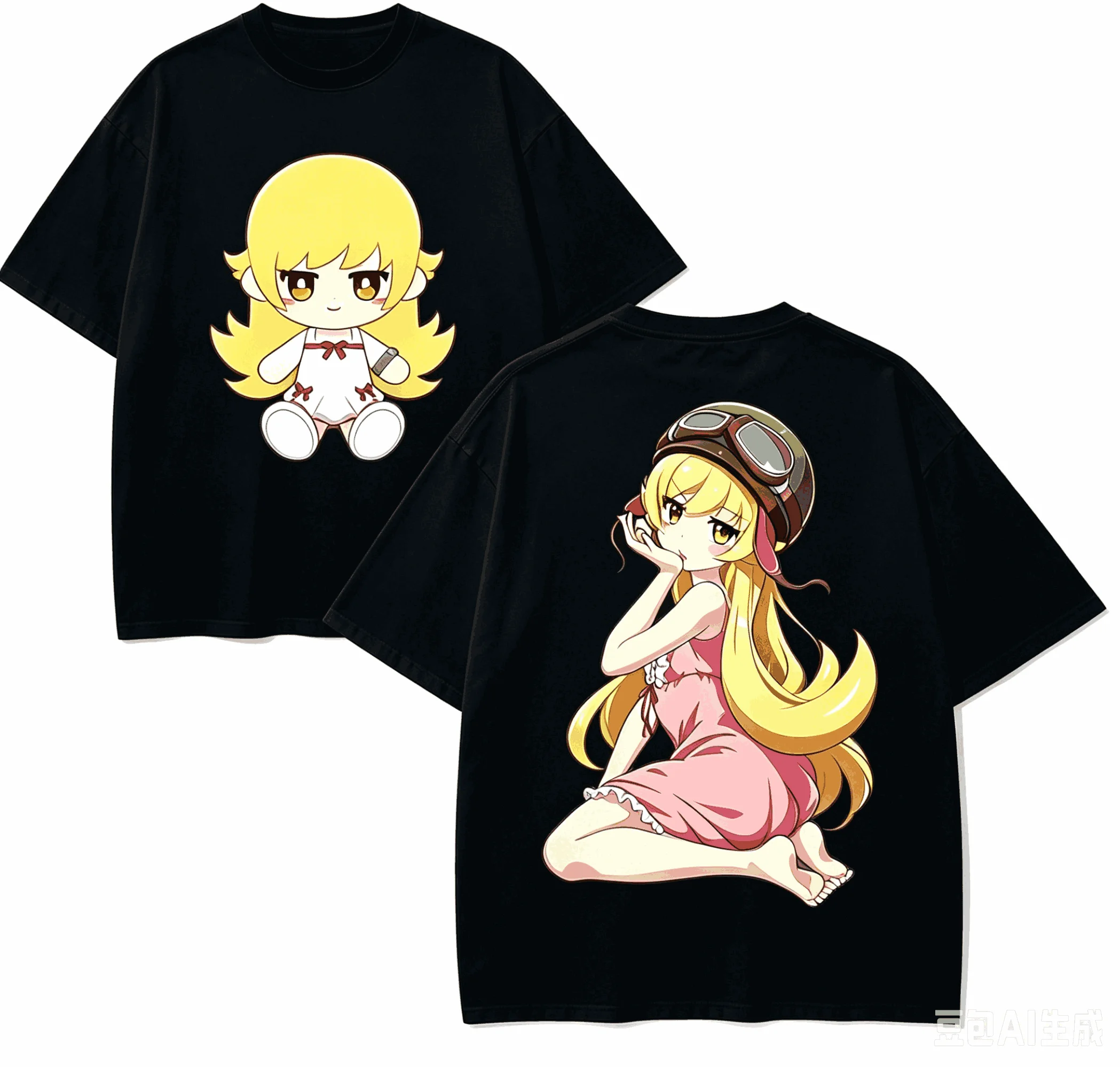 Monogatari Series Anime Lover T-shirt Harajuku Cotton New Model High Street Retro Fashion Oversized Unisex hot product Couples
