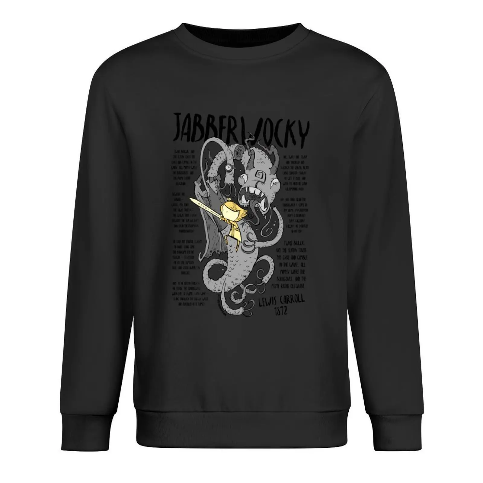 

Jabberwocky Pullover anime clothes korean autumn clothes tracksuit men men's clothing men sweatshirt