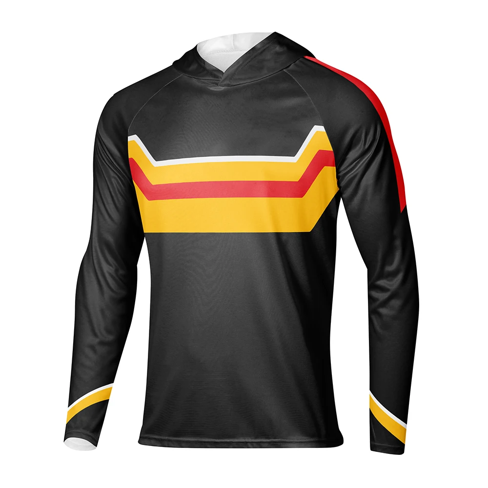 釣り用長袖フード付きシャツ-メンズ-ブリージングマスク-釣り服-速乾性-日焼け防止-uvカット