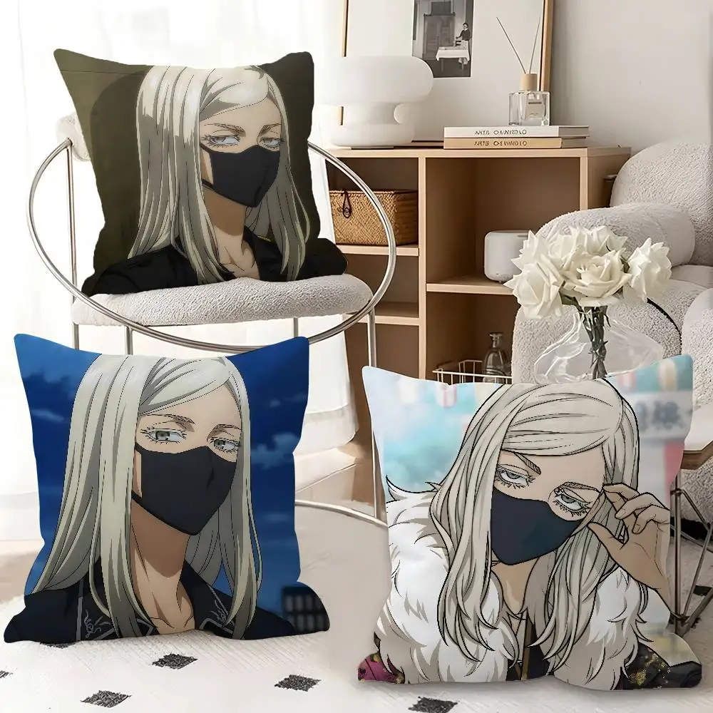 1pc Haruchiyo Sanzu Tokyo Revengers Pillow Case Fashion Square Pillowcase Bedroom Sofa Room Ins Decoration Leisure