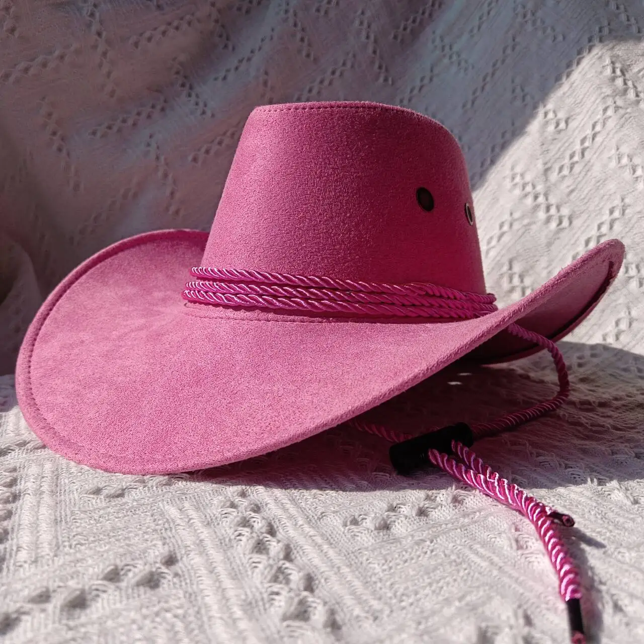 Western cowboy hat suede outdoor visor men\'s riding hat women\'s pink jazz cowboy big brim cowboy hat sombrero hombre