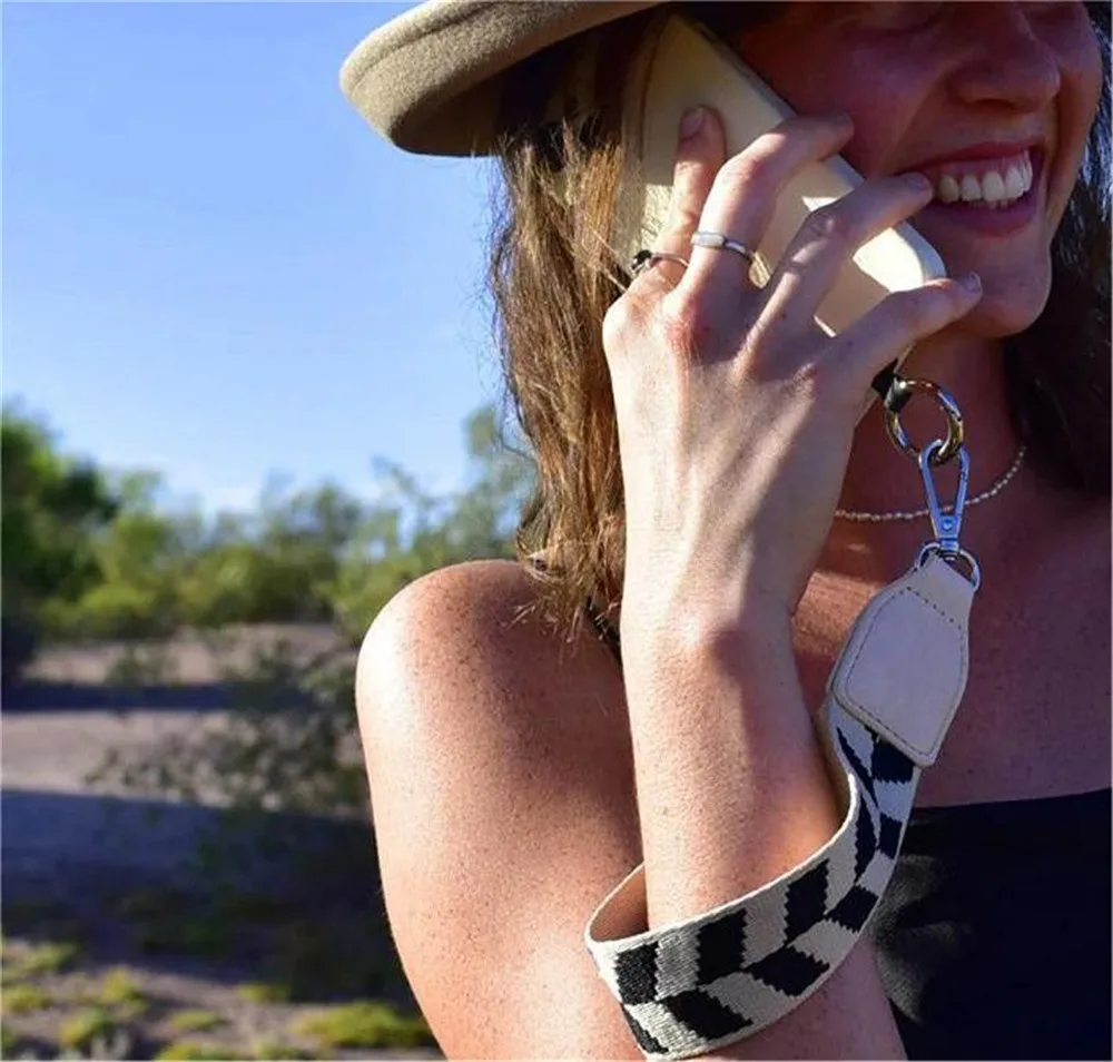 Tracolla per telefono con custodia con cerniera Cordino per cellulare a tracolla regolabile universale Ornamenti appesi Cordini anti-smarrimento per le donne