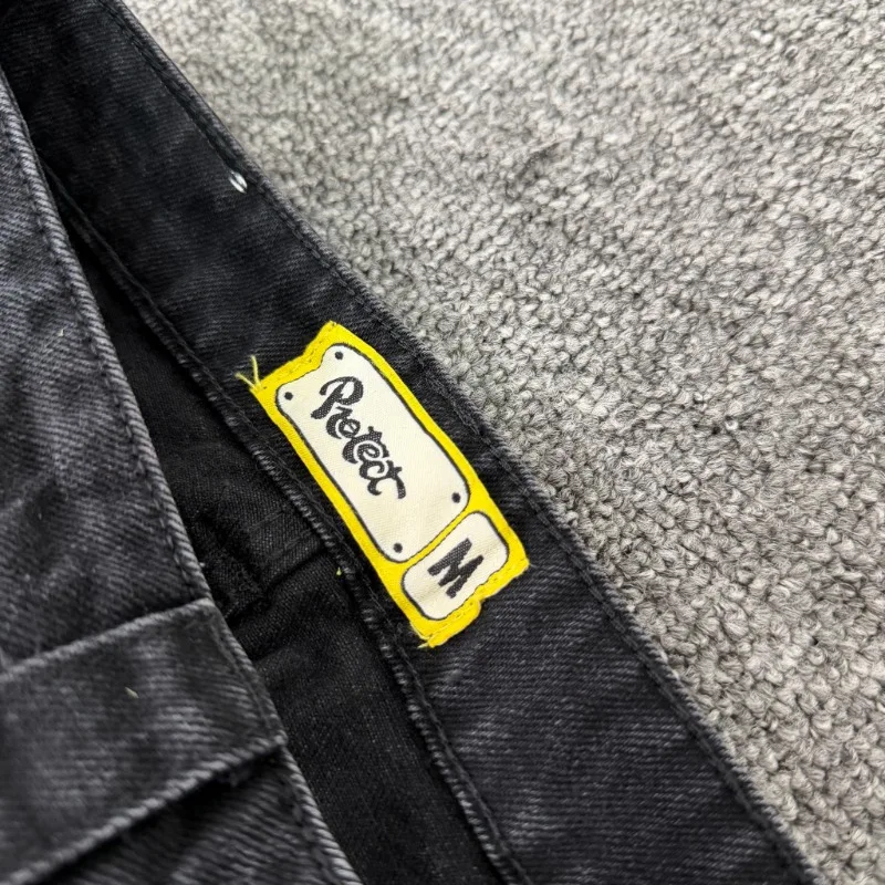 2026ss Black Protect Casual Jeans Streetwear Women Trousers  Streetwear Men Trousers