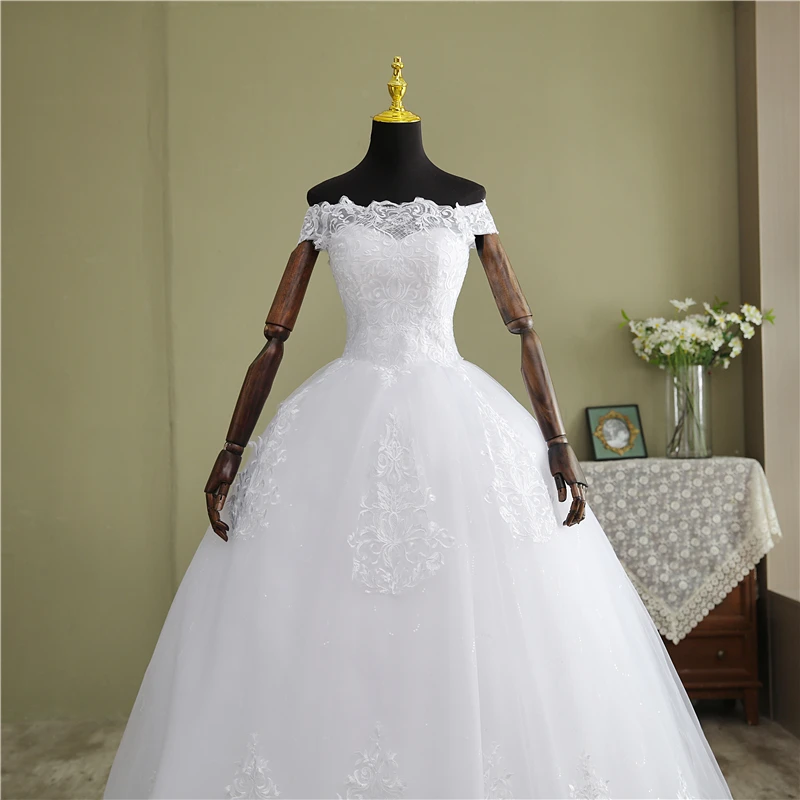 Robe de Mariée Personnalisée en Dentelle, Tenue de Bal, Grande Taille