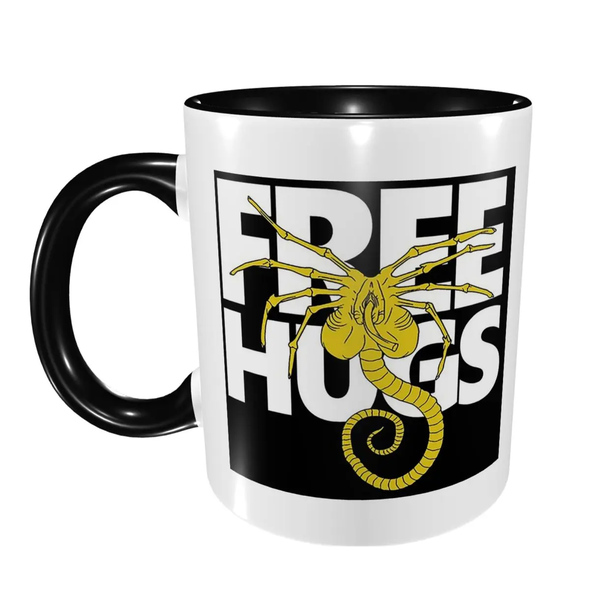 FaceHugger Alien Xenomorph Shoulder Mug Funny Ceramic Coffee Cups Tea Mugs Milk Cup Drinkware Gifts for Woman Man
