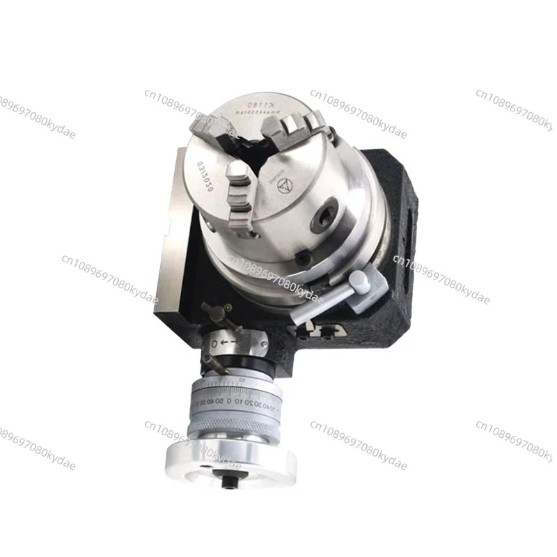 

4 Inches Rotary Table Indexing Head with Universal 3-Jaw Chuck for Vertical And Horizontal Metalworking Operations