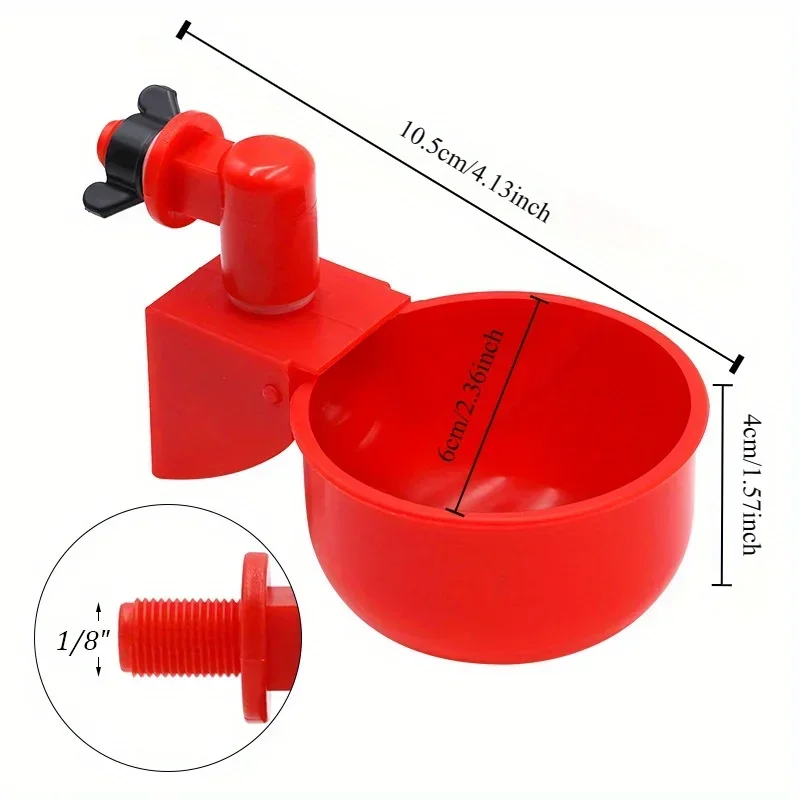 Hühnertrinknapf, Trinkwasserspender für Wachteln, Geflügel, automatischer Wasserspender für Enten und Tauben, Zubehör für Freilandhühnerfarmen – Detail 3