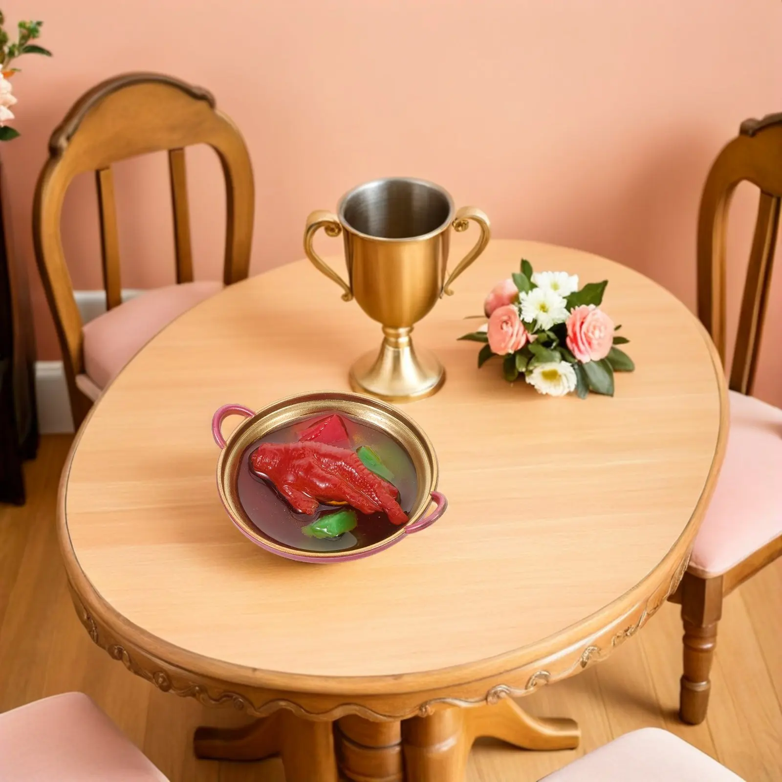 

Набор из 4 миниатюрных игрушечных предметов для игры в горячий горшочек: мини-аксессуары для кухни, декорации для китайской сцены, миниатюрный игровой набор