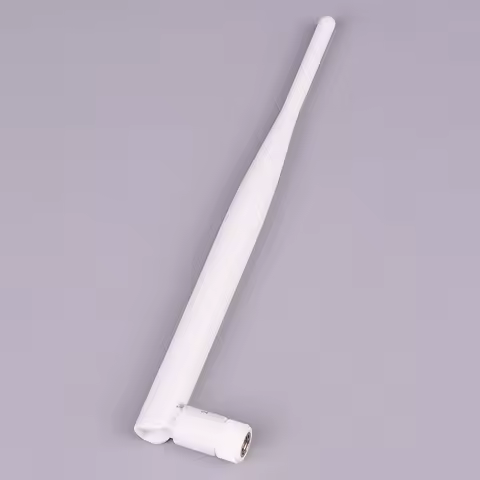 1Pc 2.4GHz White WiFi Antenna 5dBi Aerial RP SMA Male Connector 2.4g Antenna