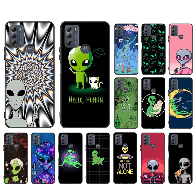 

Alien Phone Case For Motorola G84 G22 G32 G34 G52 G10 G20 G30 G60 G60S G13 G50 G54 G62 G53 G72 G85 G24 Power