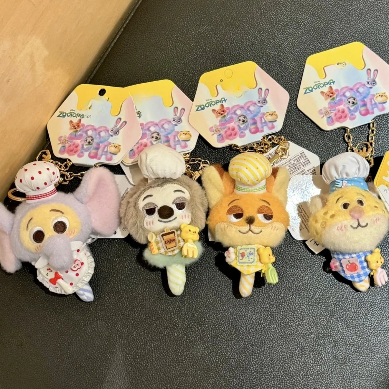 

Genuine Zootopia Series Bag Small Pendant Judith Nick Cotton Candy Style Plush Doll Bag Pendant Key Chain Decorative Doll Gift