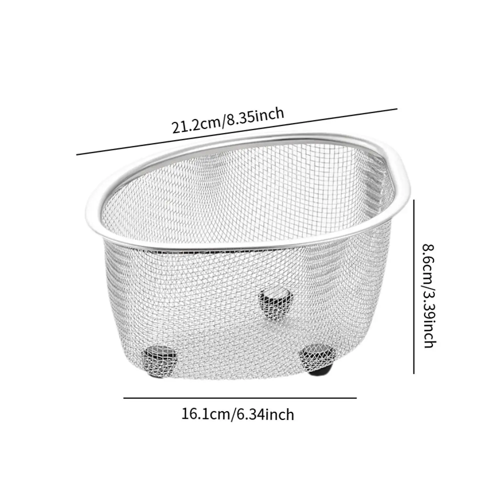 Sink Mesh Colander Multifunctional Easy to Clean Kitchen Counter Organizer