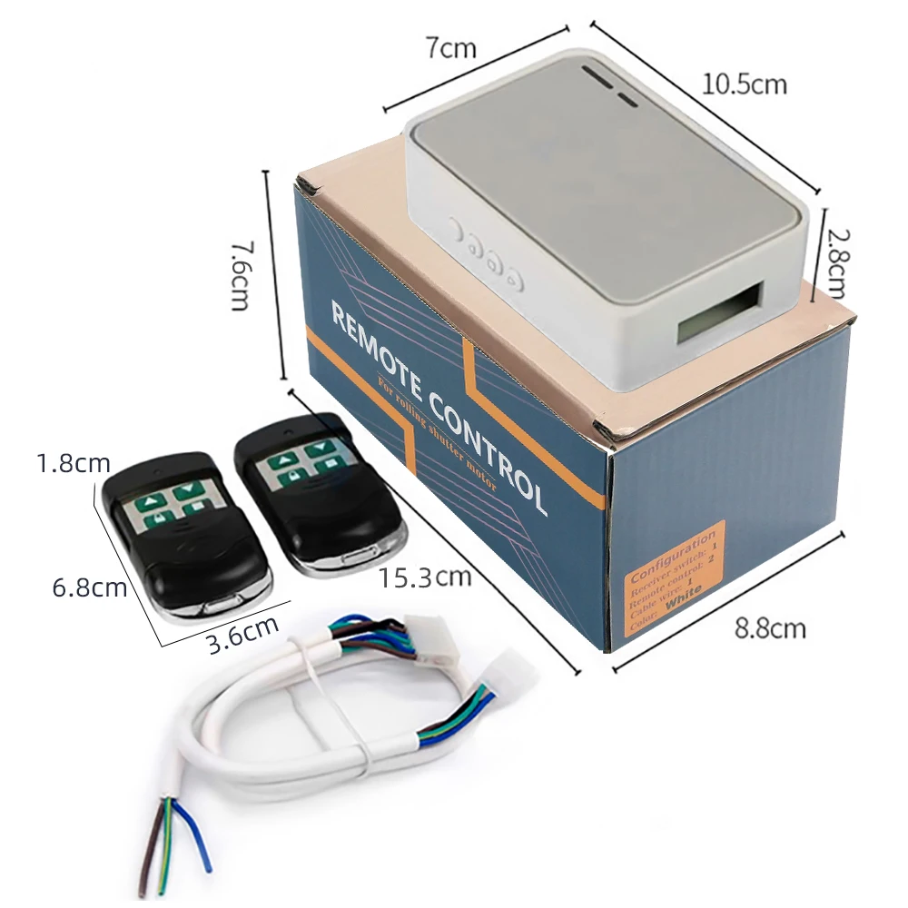 433Mhz Universal Remote Control For The Garage Door RF Switch Transmitter Receiver Rolling Shutter Tubular Motor Home Assistant