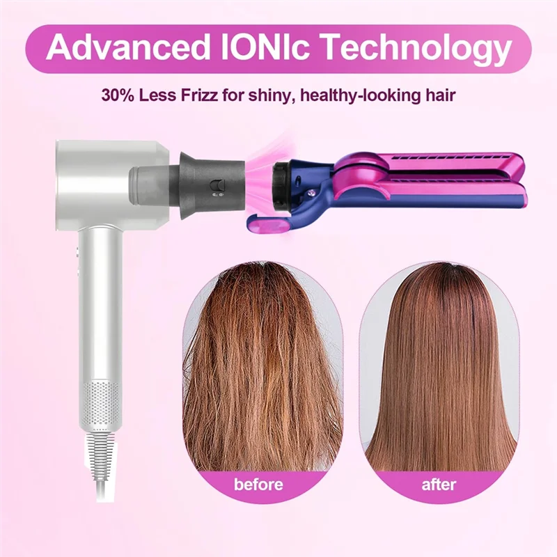 다이슨 HD16/15/08/03/01 헤어 컬러용 어댑터가 있는 A05G-노즐 플레이트 헤어 스트레이트너 변환 헤어 드라이어 부착물