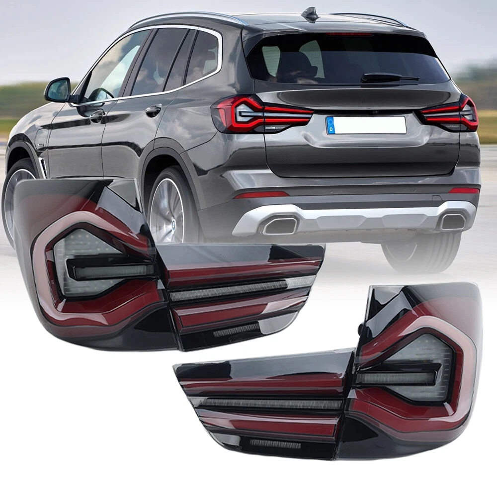 

Пара светодиодных задних фонарей в сборе для BMW X3 G08 F25 G01, ходовые огни 2018-2021, стоп-сигналы, задние фонари в сборе, задний стоп-сигнал