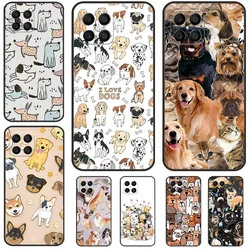 French Bulldog Beagle Dogs Pattern Case For Honor X9a X8a X6a X7a X9b X7 X8 X9 8X Cover For Honor Magic 5 6 Pro 50 70 90 Lite