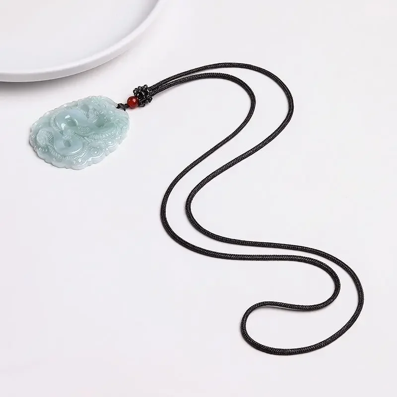 Natural A-grade Jade Dragon Brand Men's and Women's Pendant Designer Jade Pendant Necklace Jade Stone Pendant Gift