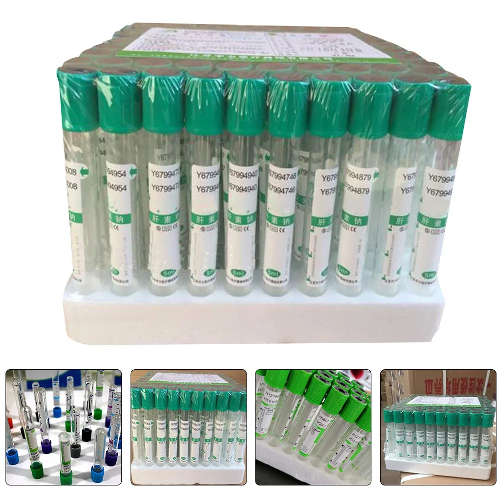 

100Pcs Vacuum Blood Collection Tubes Glass Sodium Tubes 3ml Lab Test Sodium Tube Blood Collection Tube