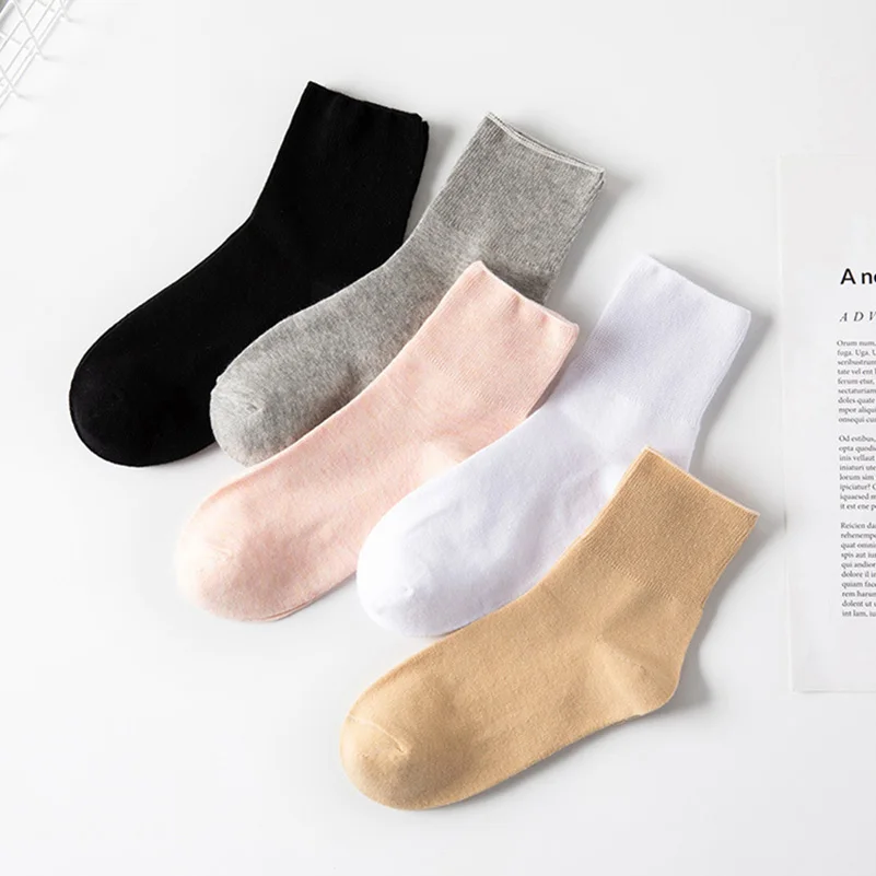 5 Pairs/pack Plus Size Prevent Varicose Veins Socks Women Diabetics Patients Cotton Loose Mouth Sock Men Women Comfortable Meias