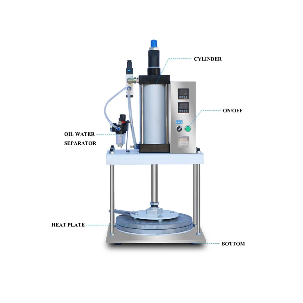 Pneumatic Dough Press Machine Roti Chapati Flat Pancake Tortilla Making Machine With Different Pan Size