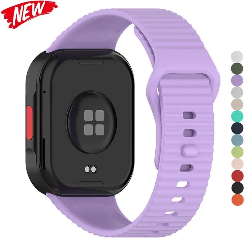 Strap For Redmi Watch 6Active/6Lite/6/5/4 Silicone Sport Breathable Band For Mi Band 10 Pro 9 Pro 8 Pro Waterproof Wristband