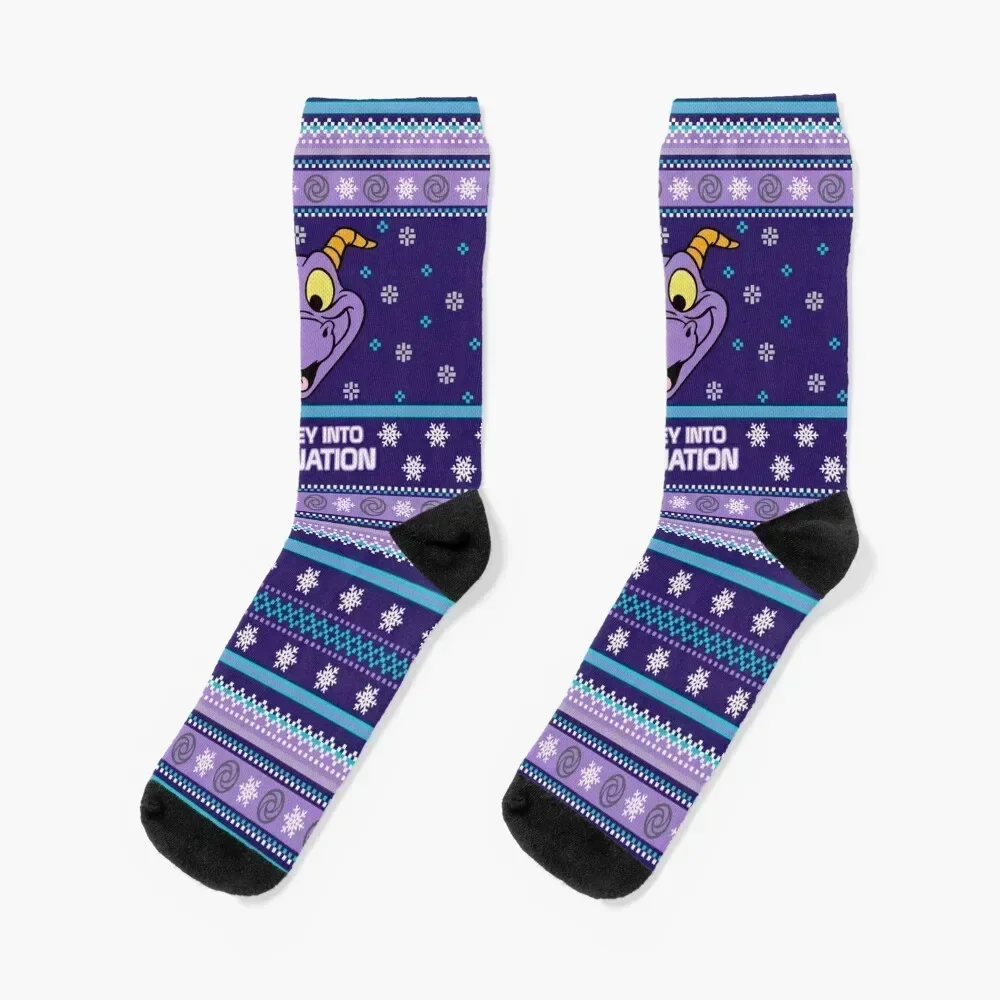 

Figment Ugly Sweater Socks funny sock cycling man christmass gift Socks Women Men's