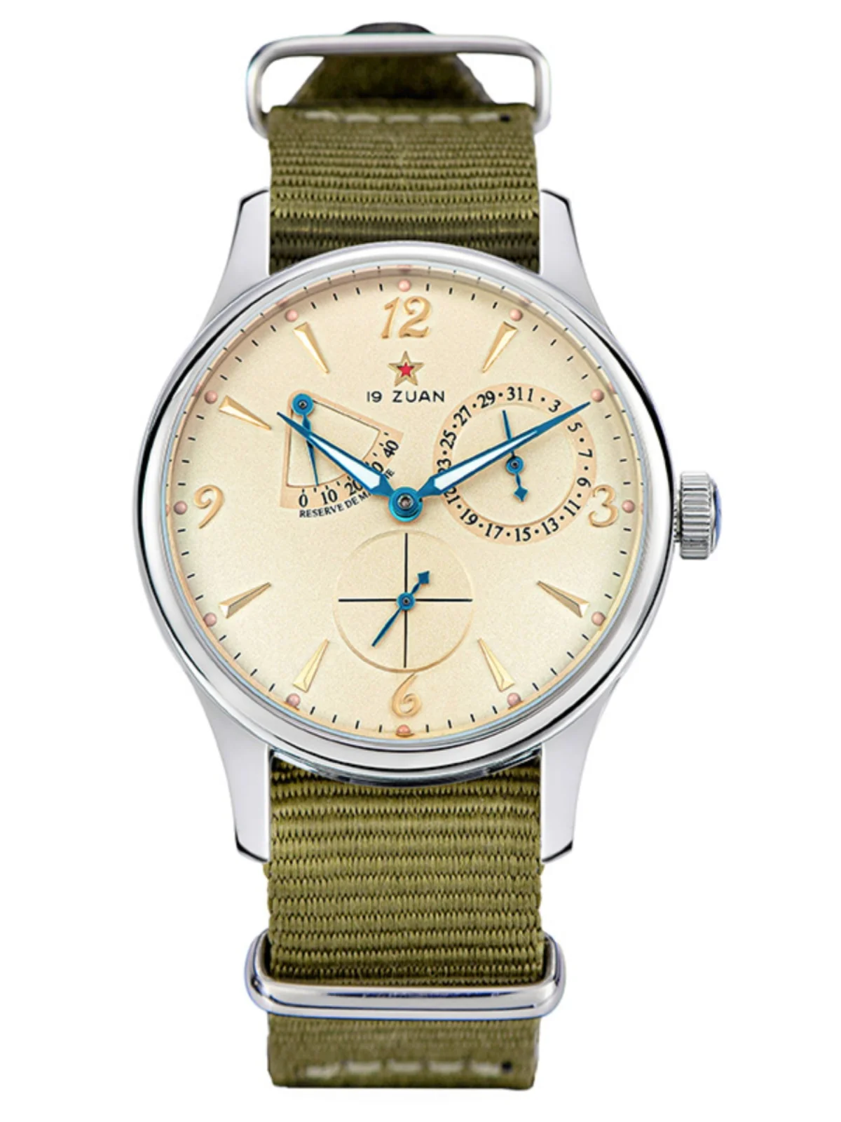 Relógio mecânico alemão retro piloto relógio masculino 1963 safira à prova dwaterproof água luminosa relógio masculino de aço inoxidável casual