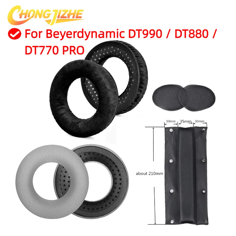

1Pair Ear Pads Cushions Earpads Earmuffs Repair Parts For Beyerdynamic DT990 / DT880 / DT770 PRO On-Ear Bluetooth Headphones