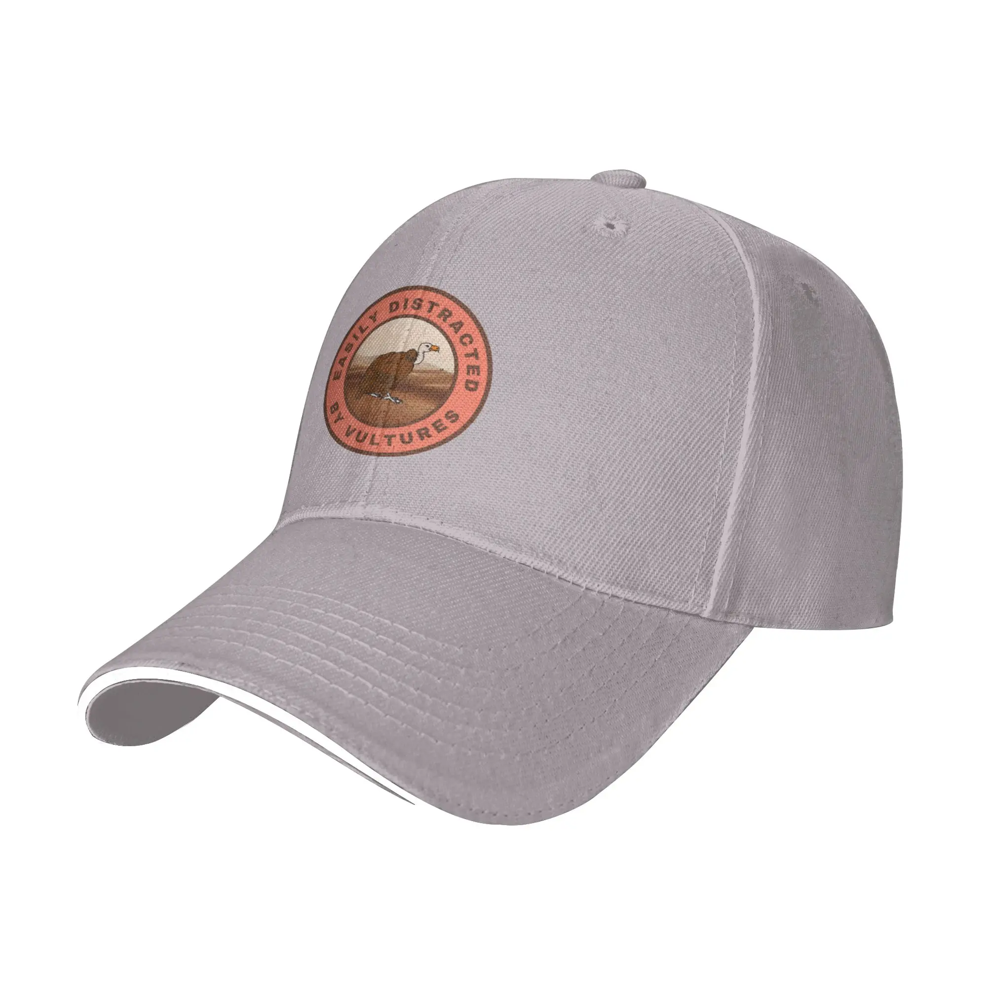 Fashion Easily distracted by Vultures  Curved Brim Baseball Cap Maintains Shape After Long Wear Men Hat