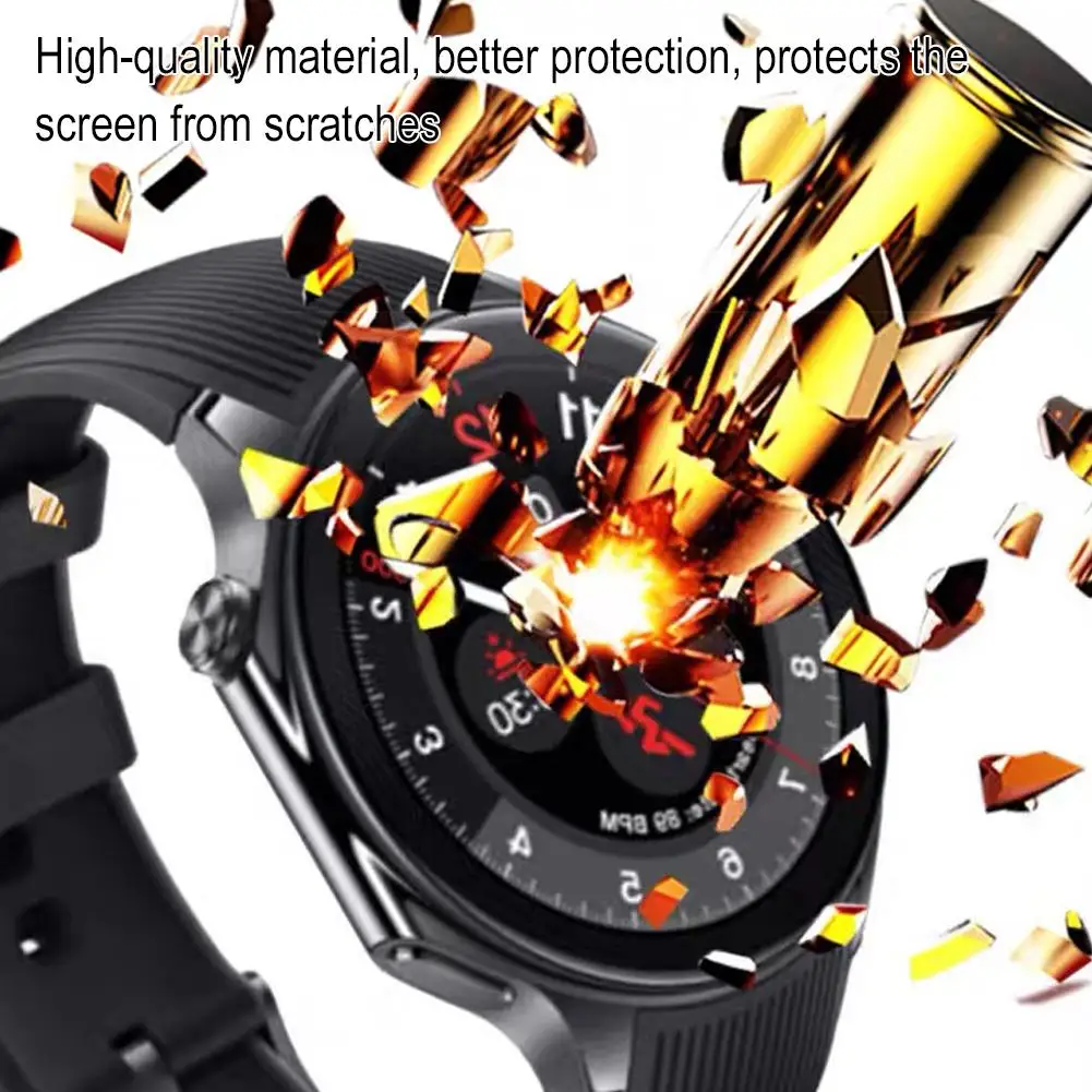 Cubierta de reloj inteligente a prueba de agua para OnePlus Watch 2, película protectora transparente HD, antiarañazos, película de hidrogel de TPU suave y reparable
