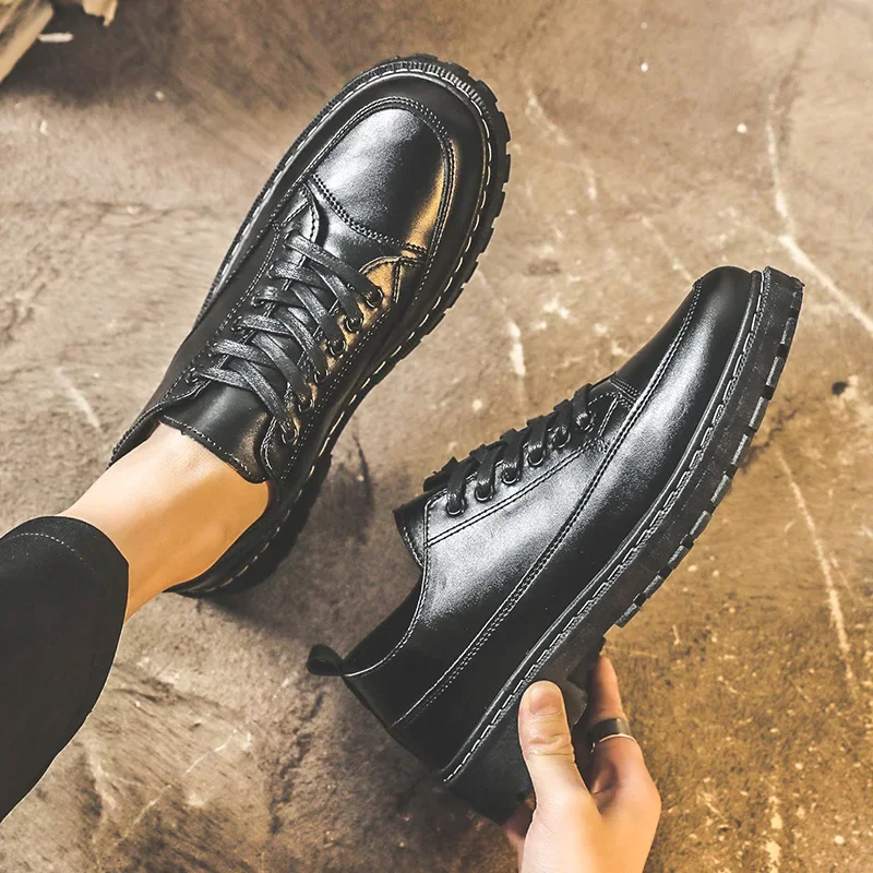 

Туфли из натуральной кожи, лоферы, мужские оксфорды, элитные брендовые броги, итальянская мужская повседневная обувь на шнуровке, мокасины, большие размеры 39-44