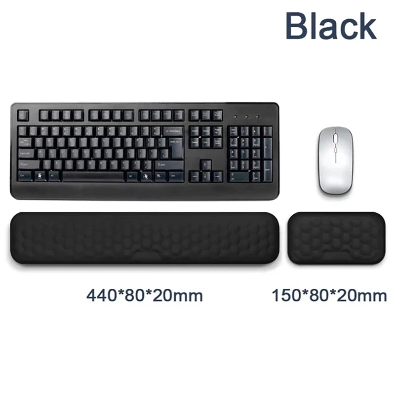 Keyboard wrist Rest Memory Foam Keyboard Mouse wrist Rest Ergonomic Design Wrist Pad for Computer Keyboard Laptop Wrist