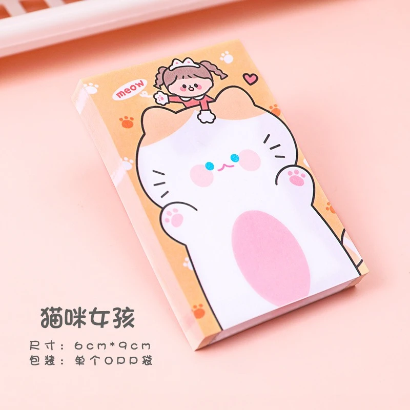 12 шт. блокноты с героями мультфильмов Doo Doo Ins Girl Heart Note Book Student Notes N Times Memo Pad Sticker Takeaway Note Paper
