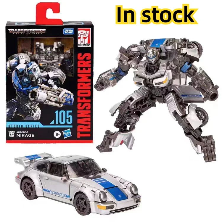 In stock Hasbro Transformers Studio Series SS105 ss105 Deluxe Mirage TF7 Rise of the Beasts Action Figure Toy Gift Collection