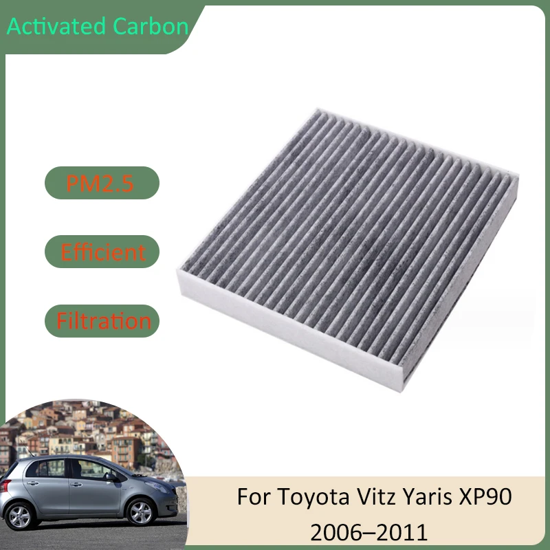 Air Conditioning Filter For Toyota Vitz Toyota Yaris XP90 Daihatsu Charade MK2 2006 2007 2008 2009 2010 2011 Activated Carbon