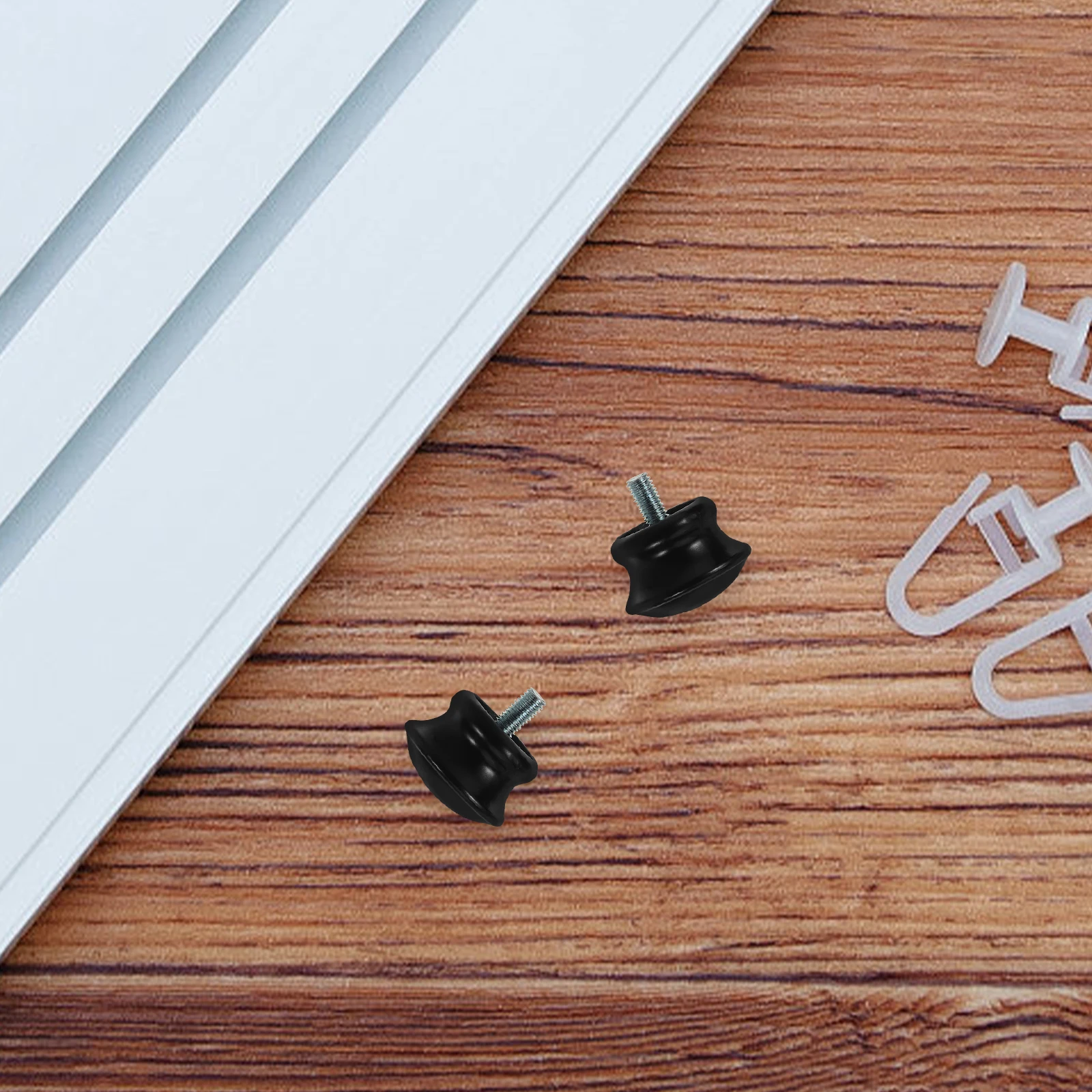 

2pcs Curtain Rod End Caps Elegant for Windows Bedroom Bathroom Decorative Hardware Easy Installation Versatile