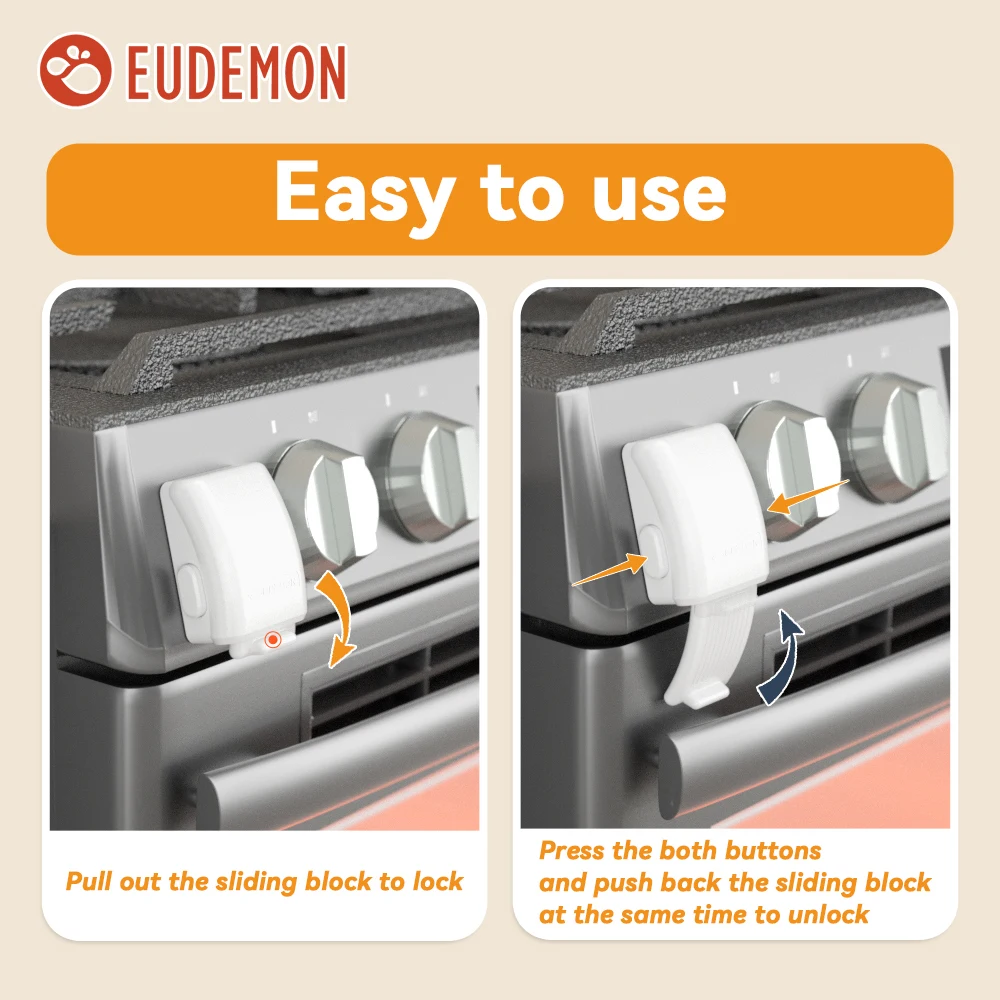 EUDEMON 1pc Baby Safety Oven Door Lock Oven Lock Door Stopper Prevent Baby from Opening Ovens and Getting Burnt or Hurt