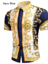 

Loose Printed Men's Retro irt Long Sve Casual Summer Faion Youthful Design Chinese Manufacturer Stand Thin
